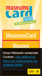 Mobile Screenshot of meine-museumscard.de